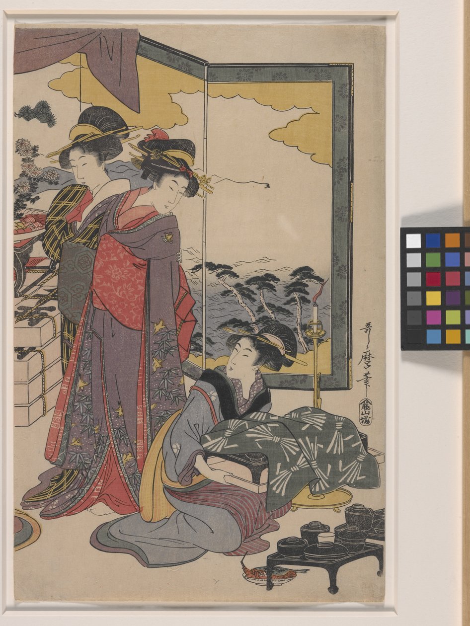 Ebisu Festival door Kitagawa Utamaro