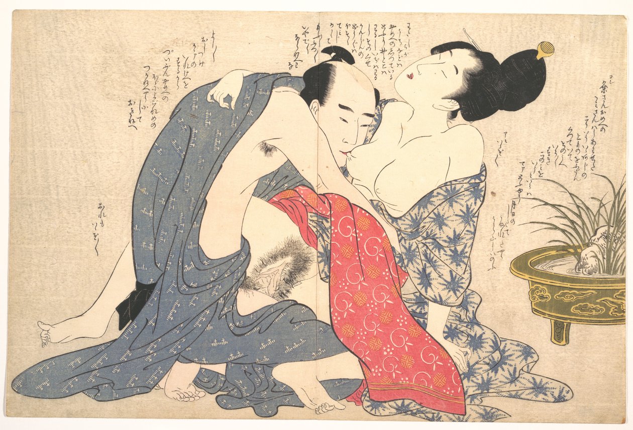 Erotische prent door Kitagawa Utamaro