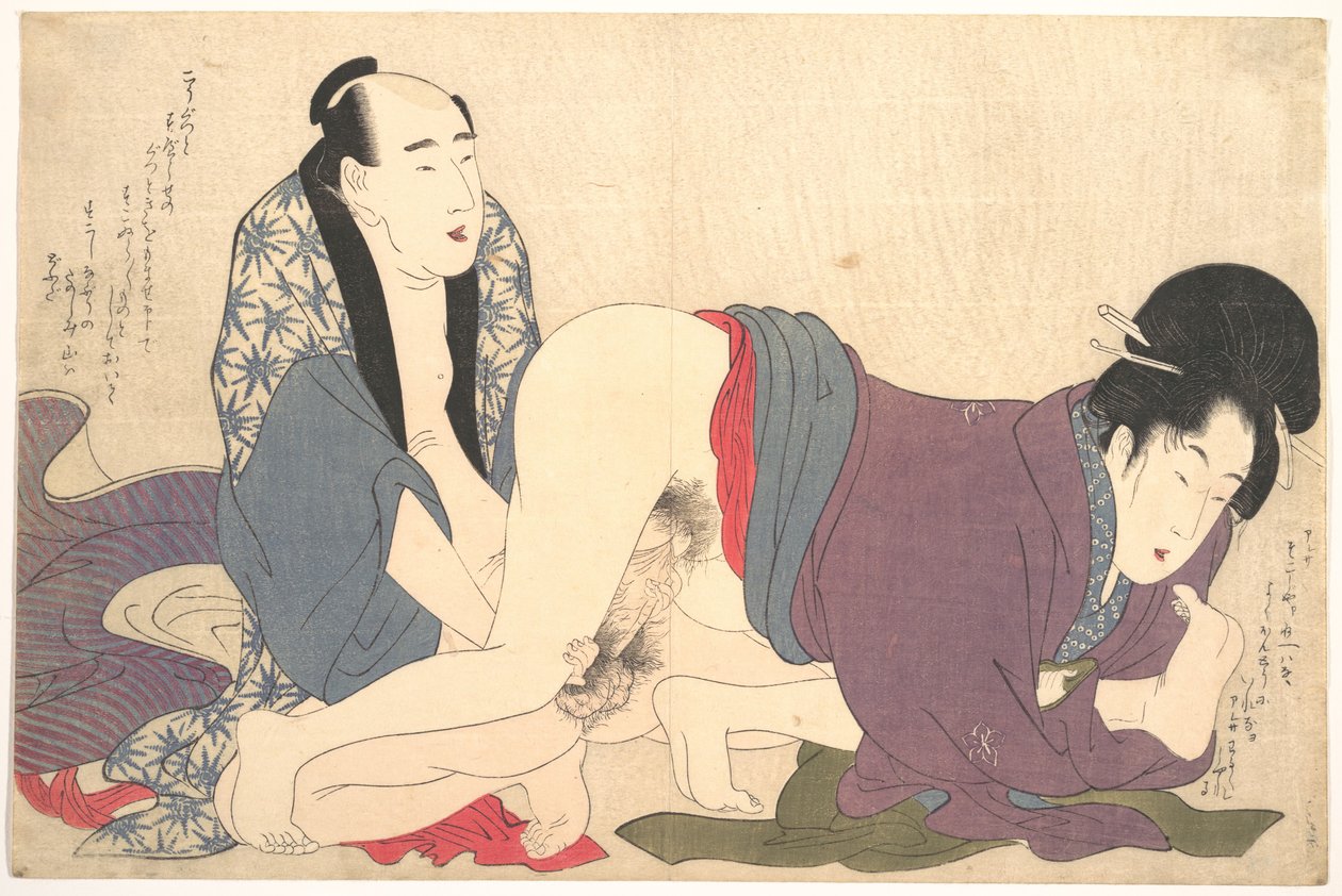 Erotische prent door Kitagawa Utamaro