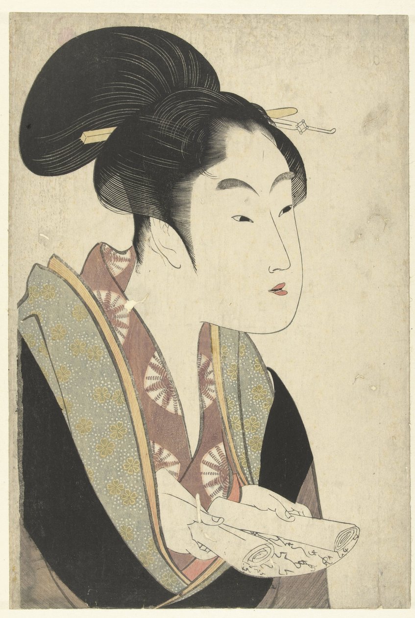 Liefde die elke nacht ontmoet door Kitagawa Utamaro