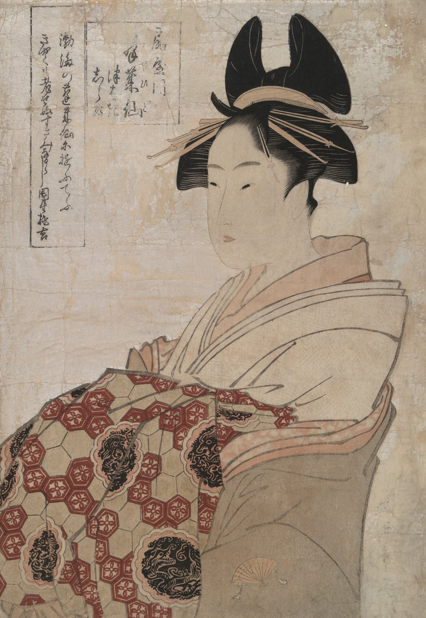Miyahito van het Theehuis ?gi-ya door Kitagawa Utamaro