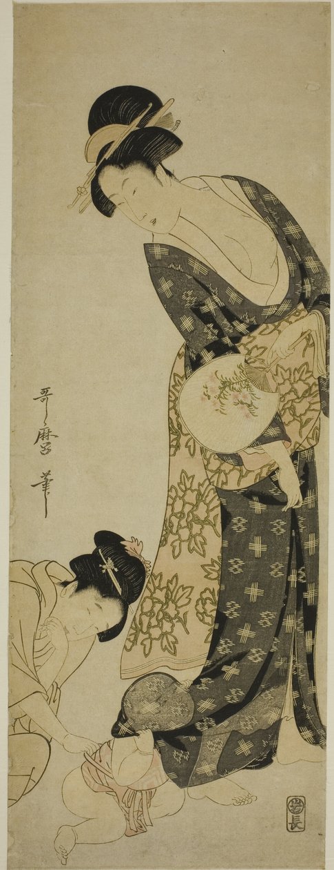 Moeder en Kind door Kitagawa Utamaro