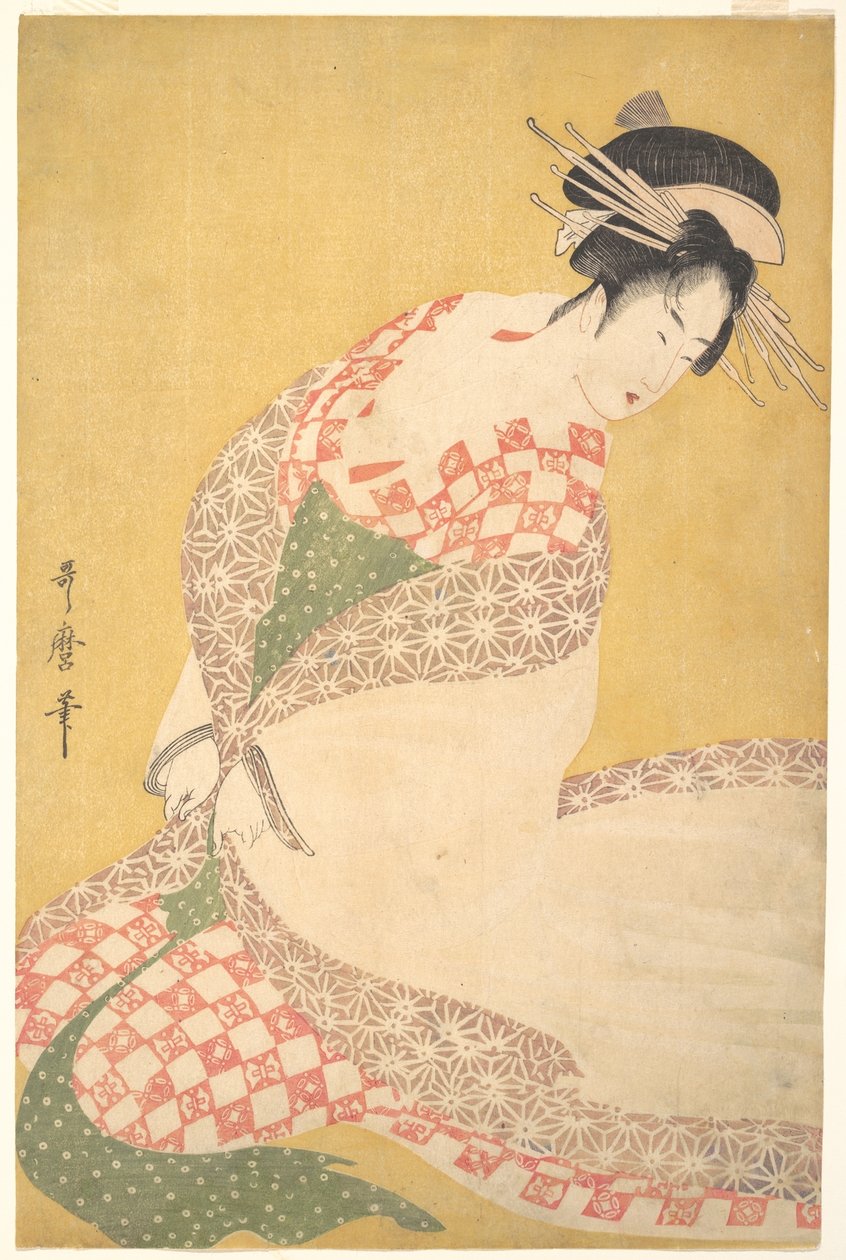 Het buitenste gewaad door Kitagawa Utamaro