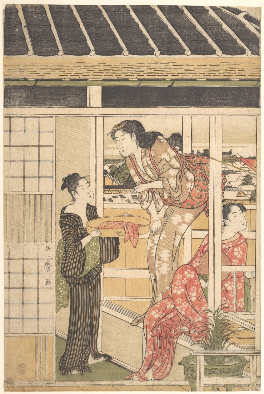 Wasdag door Kitagawa Utamaro