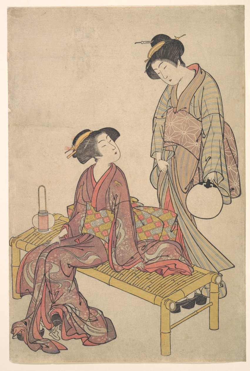 De handlantaarn door Kitao Shigemasa
