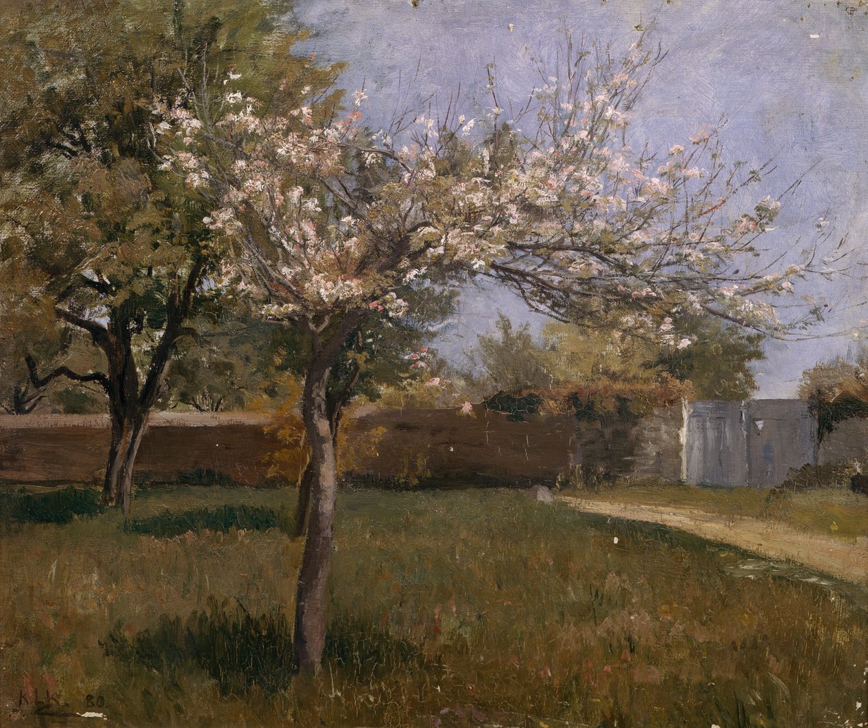 Geen titel geschreven op de dias (schilderij) door Kitty Lange Kielland