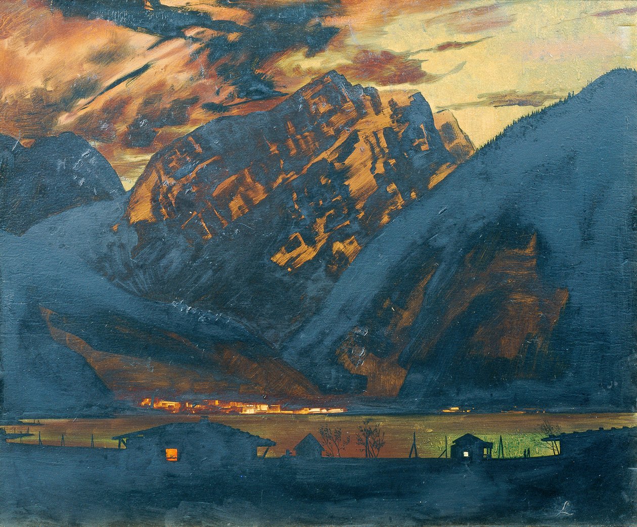 Zell am See bij nacht door Klemens Brosch