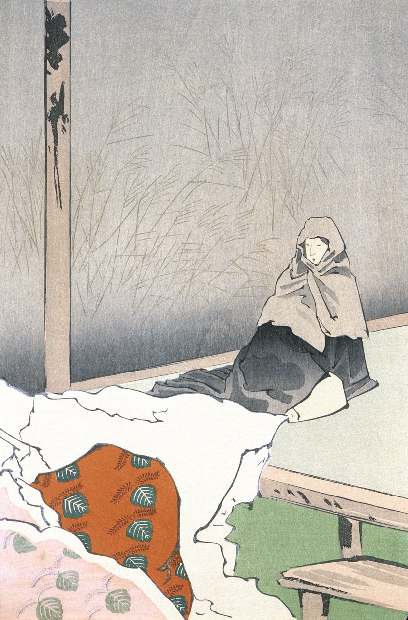 De danseres Hotoke Gozen bij Giōji door Kobayashi Kiyochika