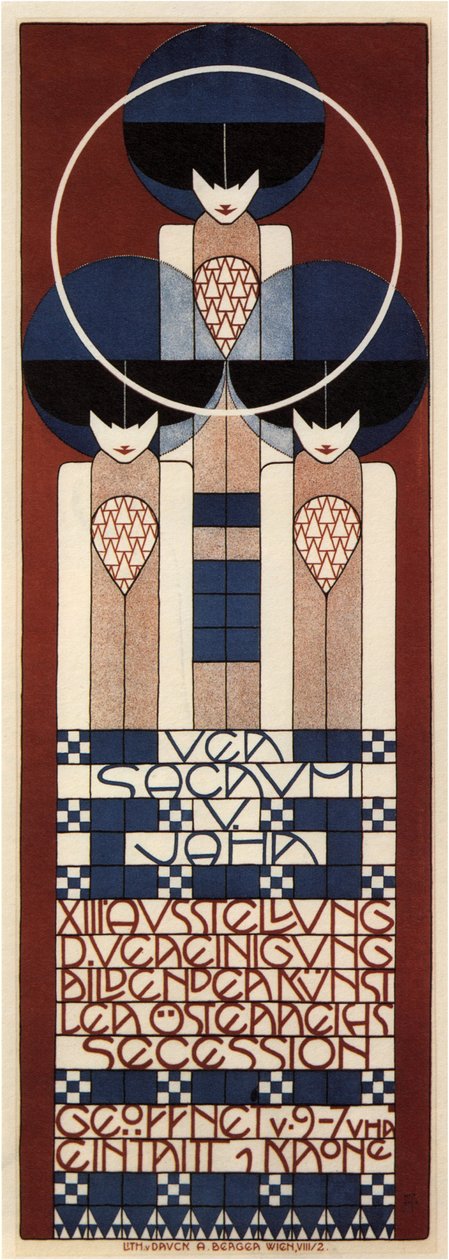 Poster voor de Wenen Secession Tentoonstelling, 1902 door Koloman Moser