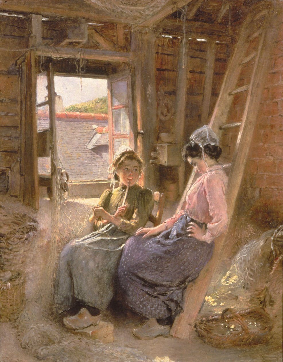 Twee Bretonse Vrouwen, 1904 door Konstantin Egorovich Makovsky