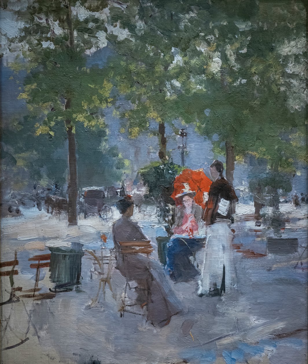 Een Parijs café door Konstantin Alekseevich Korovin