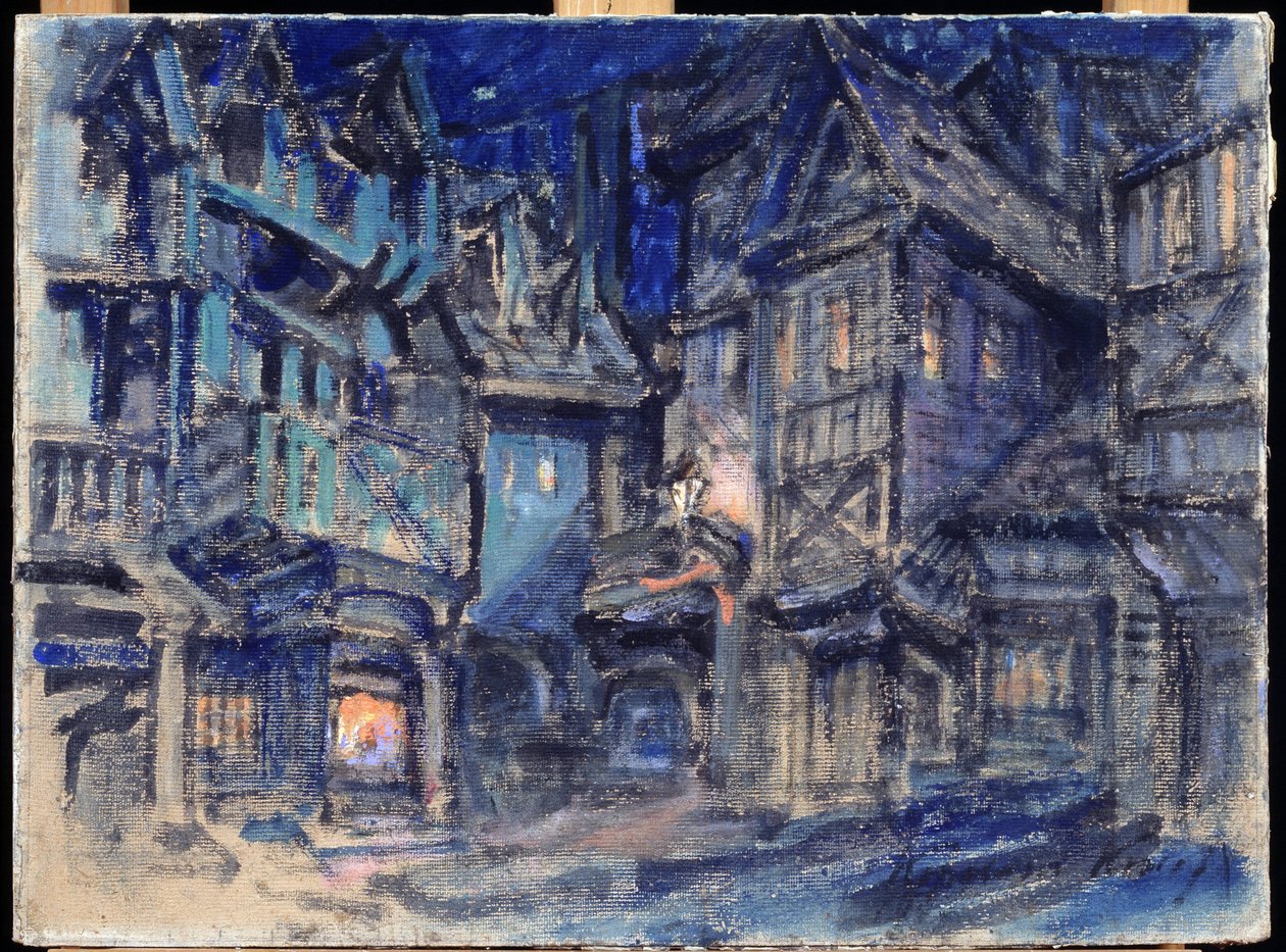 Decorontwerp voor het ballet Esmeralda van Anton Simon (1851-1916) door Konstantin Alekseevich Korovin