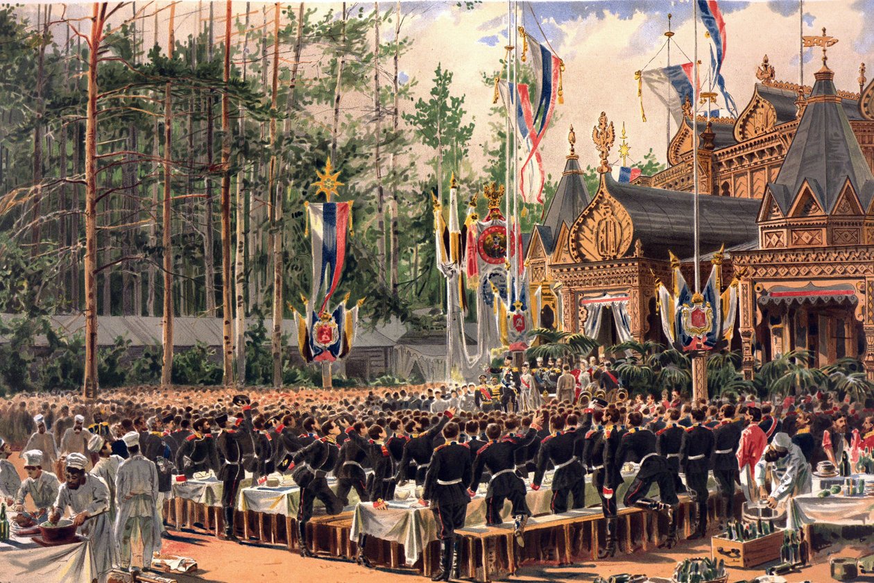 Album van de kroning van tsaar Alexander III van Rusland en keizerin Maria Fjodorovna door Konstantin Apollonovich Savitsky
