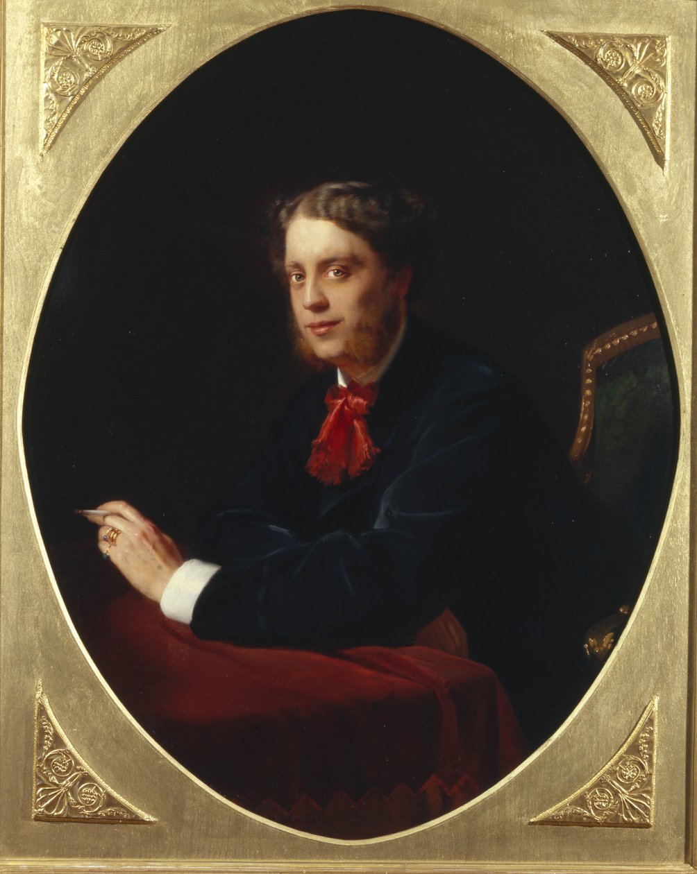 Portret van Graaf Nikolay Sergeyevich Stroganov 1836-1905, 1865 door Konstantin Egorovich Makovsky