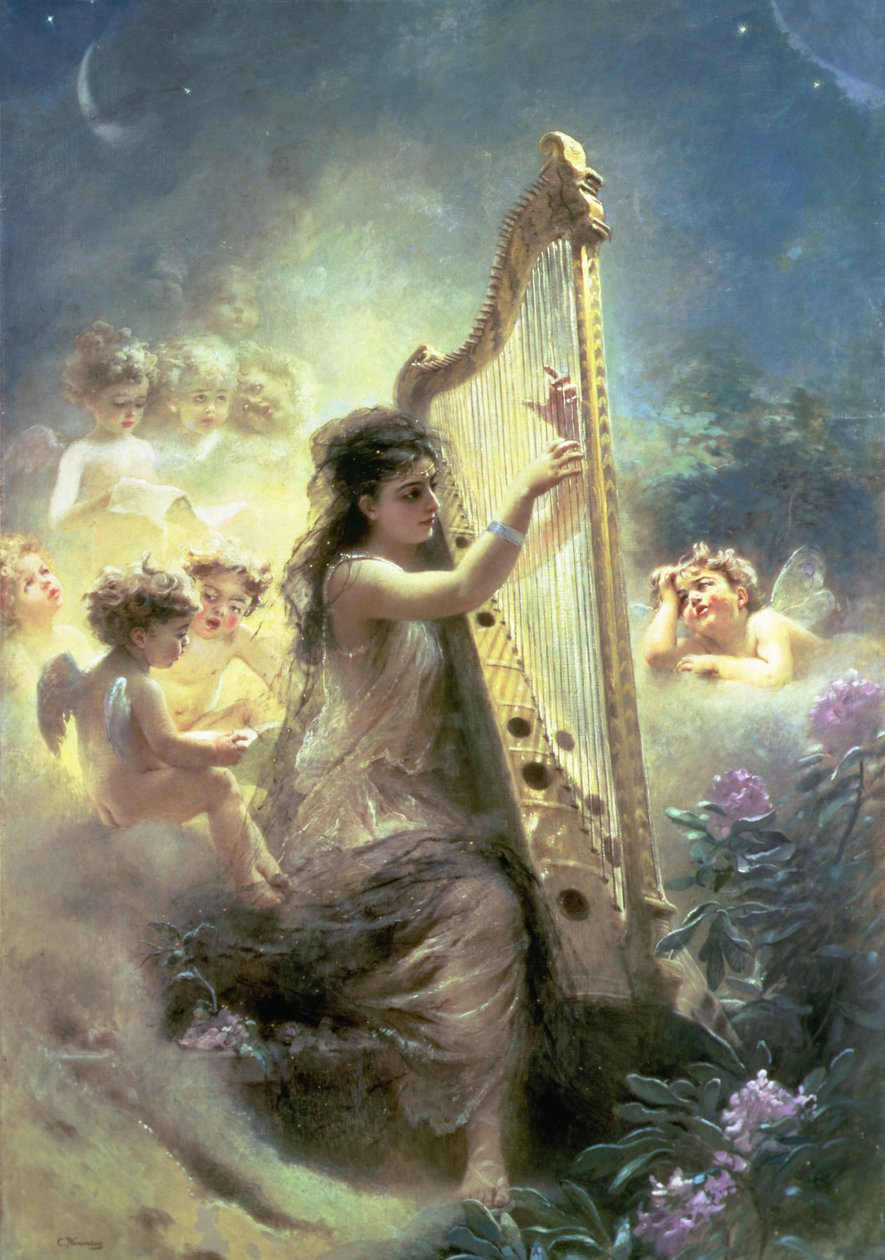 Het voedsel van de liefde door Konstantin Egorovich Makovsky