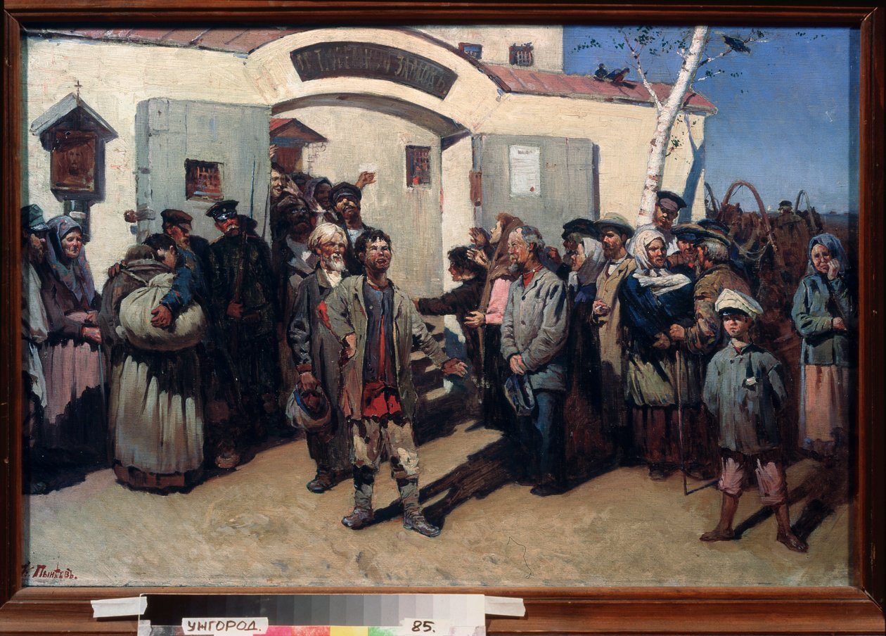 Terugkeer naar vrijheid (detail) door Konstantin Petrovich Pyneev