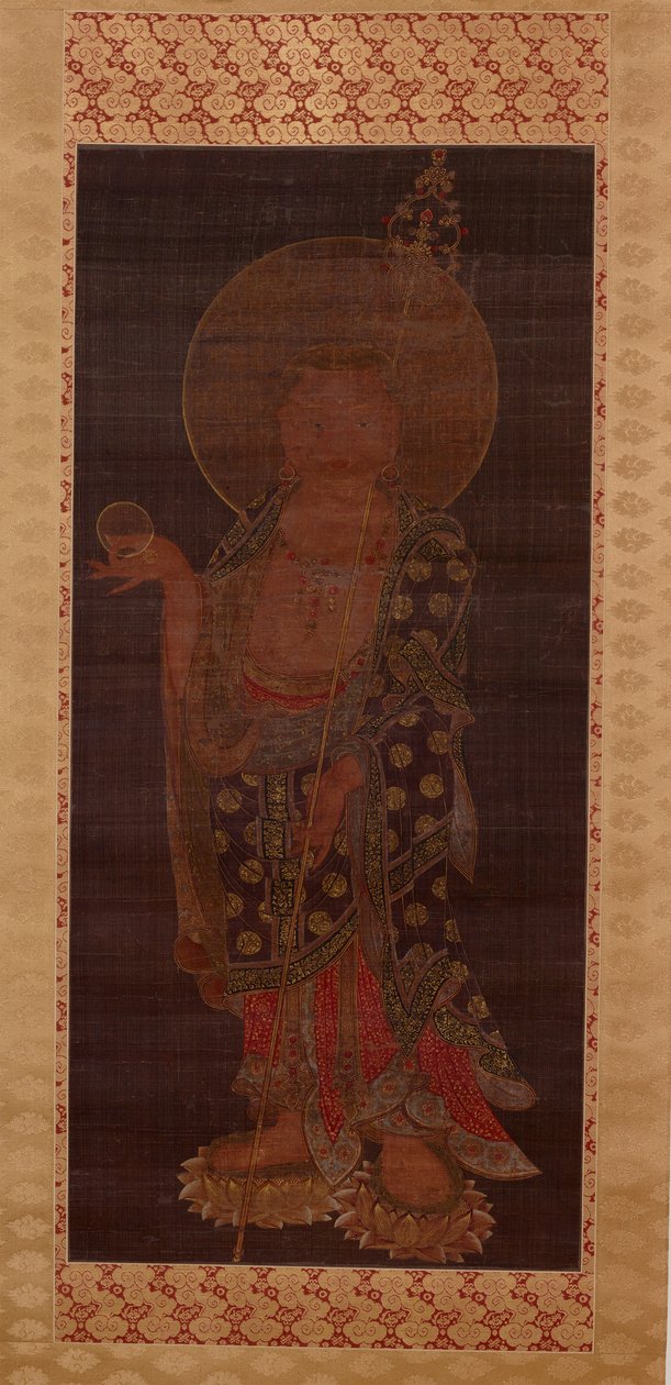 Bodhisattva Kshitigarbha (Jijang bosal), Laat 13e of begin 14e eeuw door Korean School
