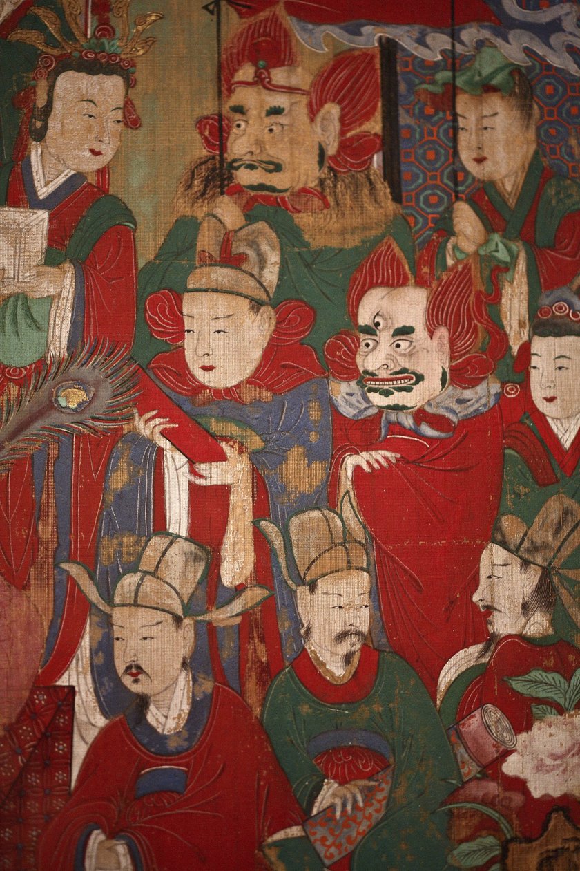 Byeonseong, de Zesde Koning van de Hel (detail), 1798 door Korean School