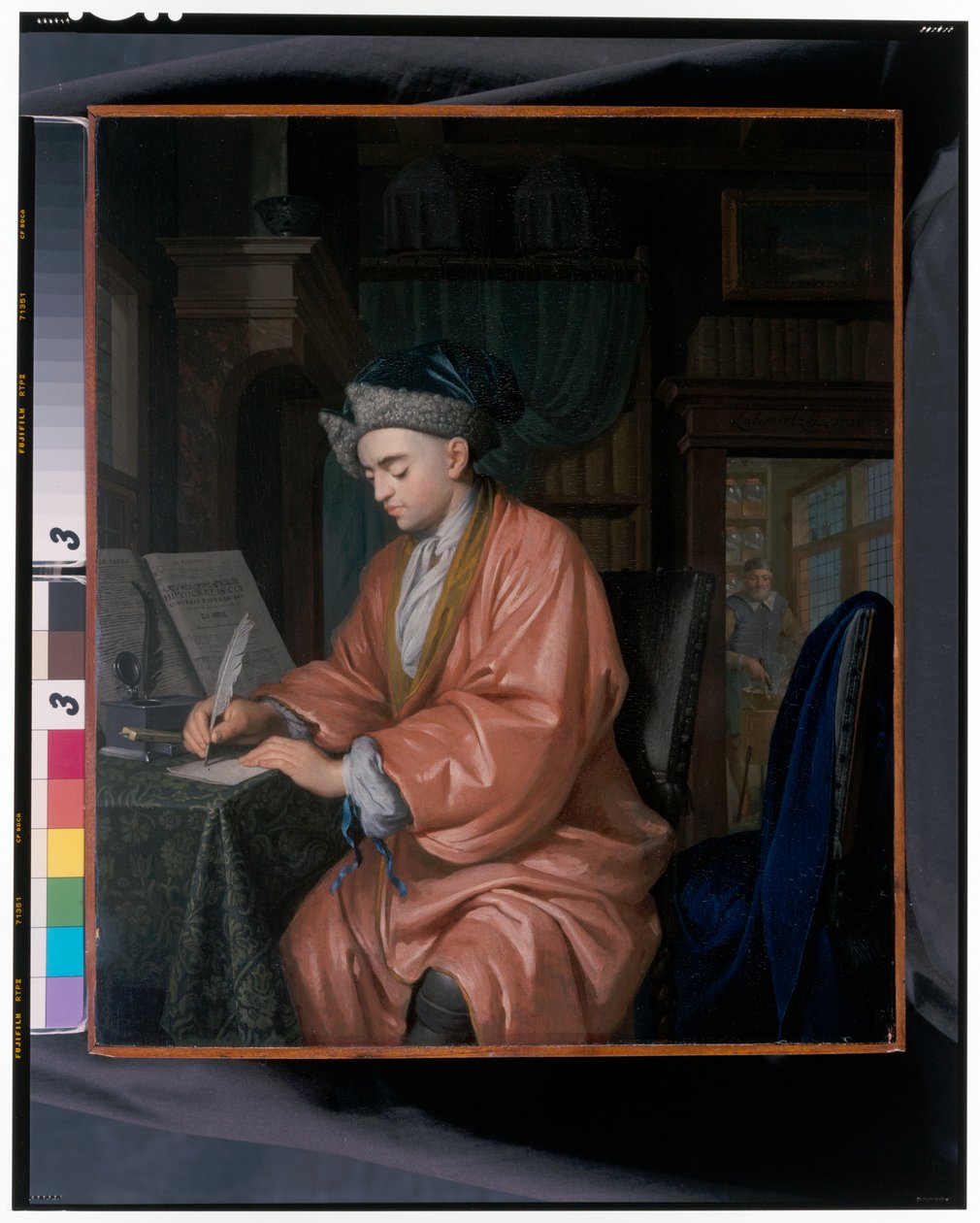 Een dokter in zijn studeerkamer door Krzyztof (1659 1729) Lubieniecki