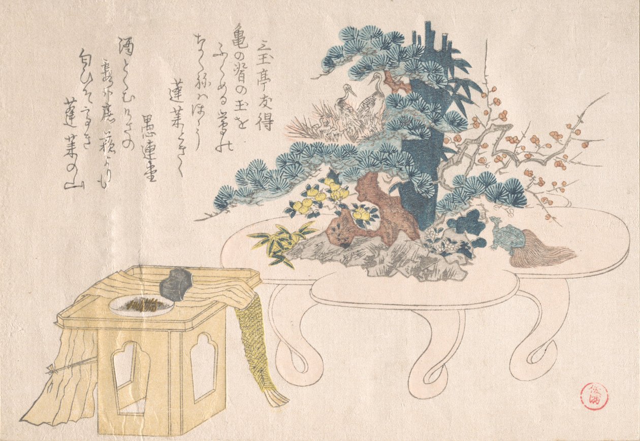 Shimadai en Sambo, 19e eeuw door Kubo Shunman