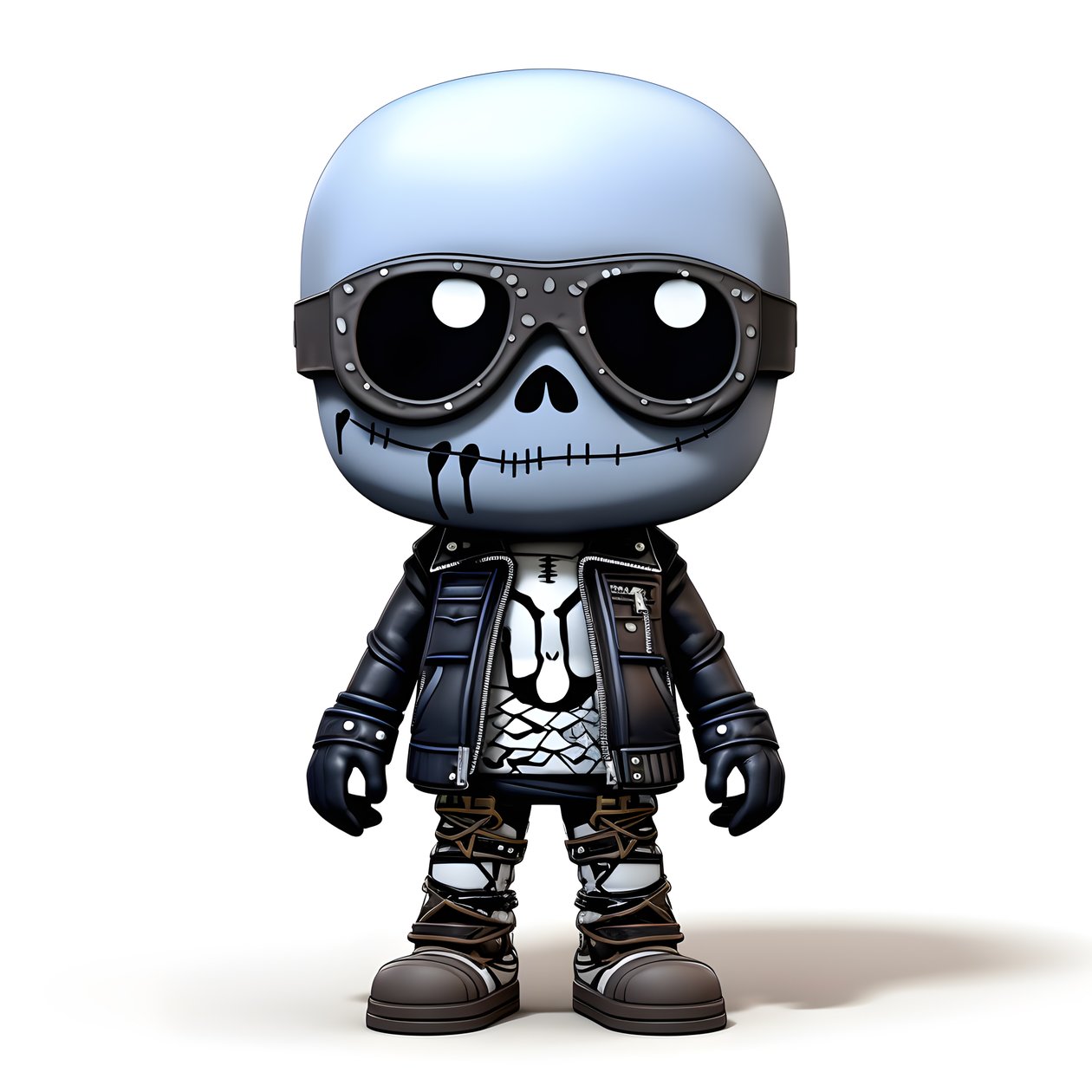 Chibi klein skelet 4 door Kurt Heppke