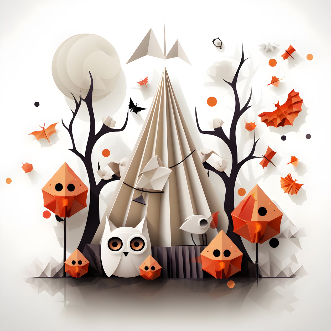 Halloween wenskaart 2 door Kurt Heppke