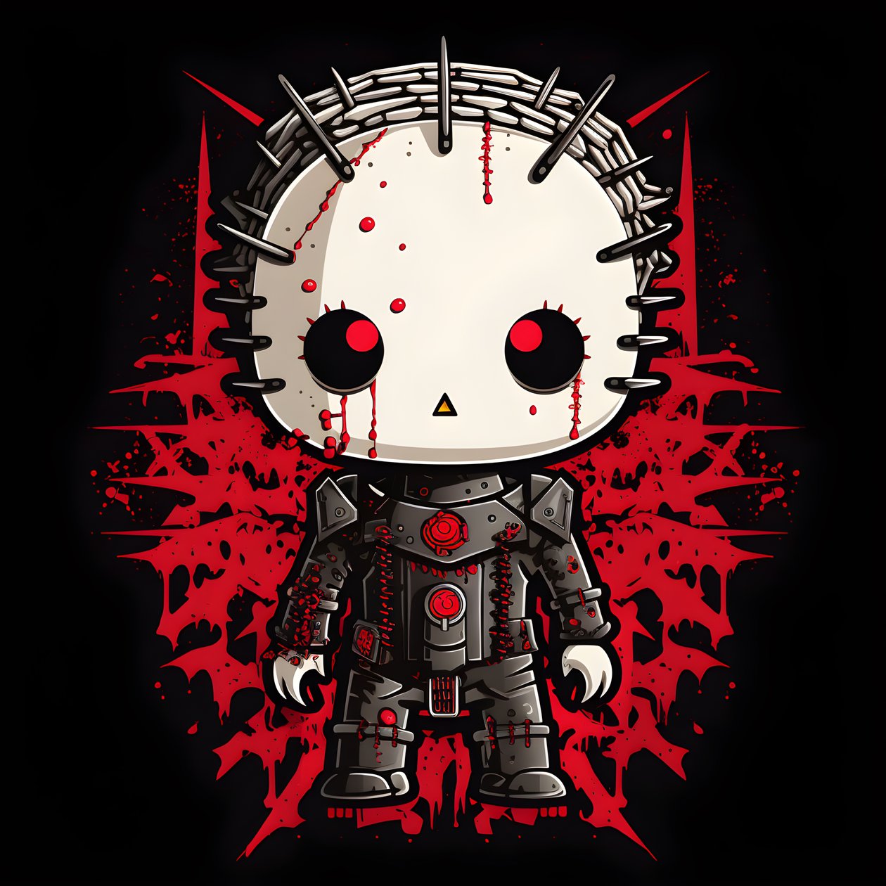 Hello Kitty als Pinhead Shirt Design door Kurt Heppke