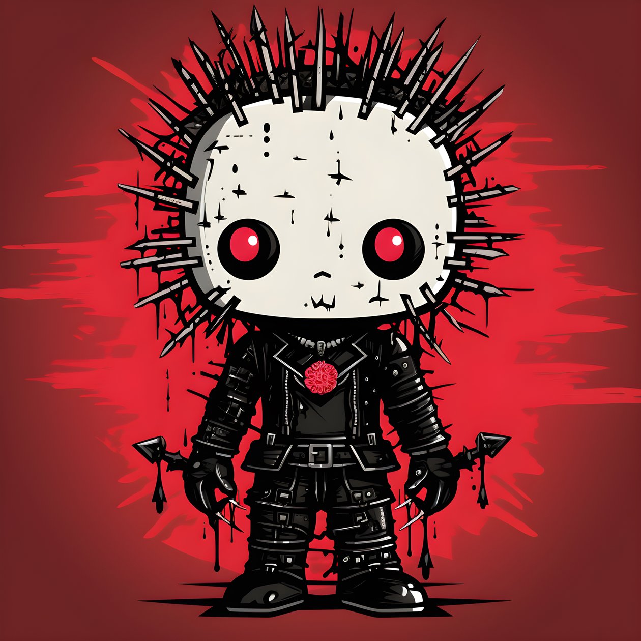 Hello Kitty als Pinhead Shirt Design door Kurt Heppke