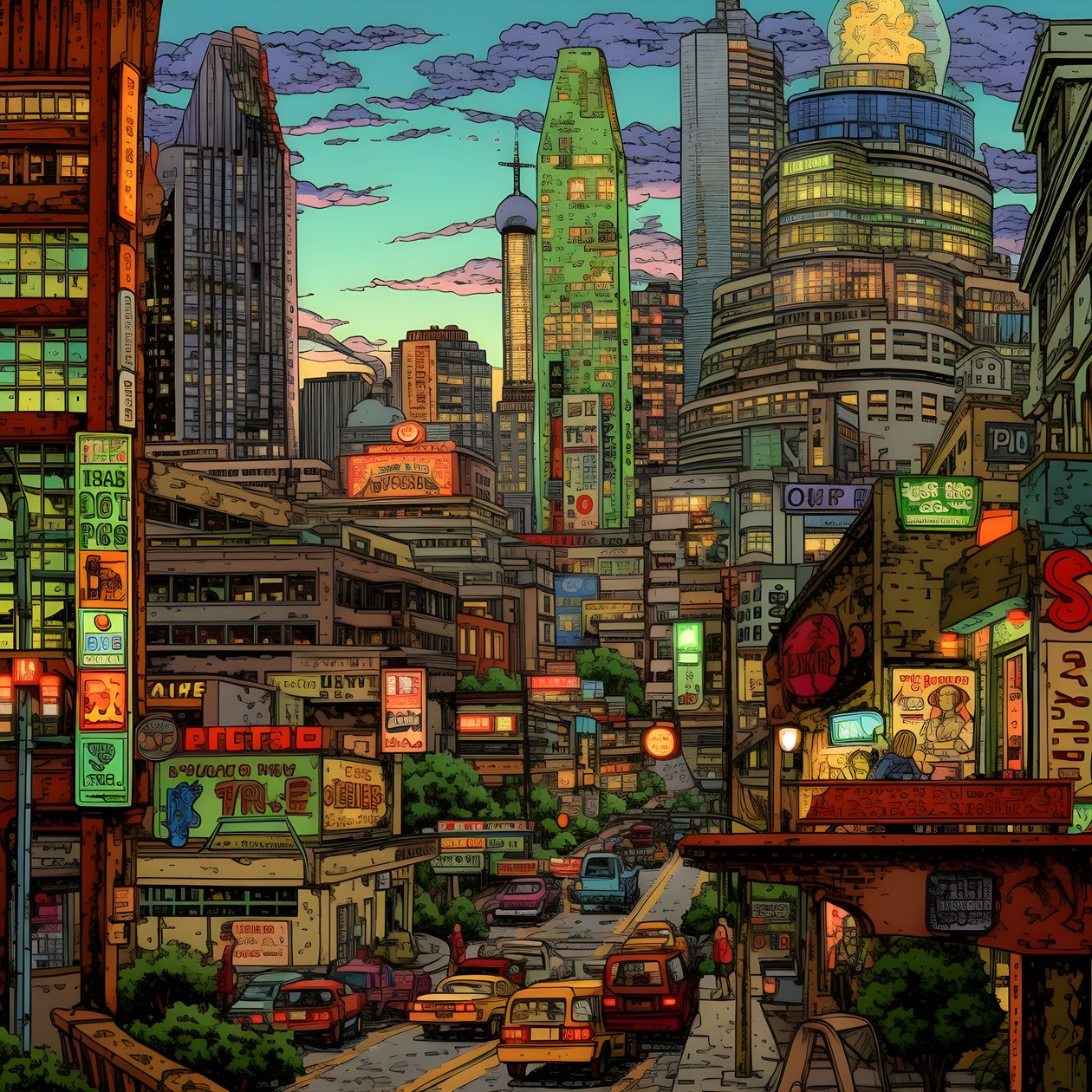 Stadsbeeld 4 door Kurt Heppke