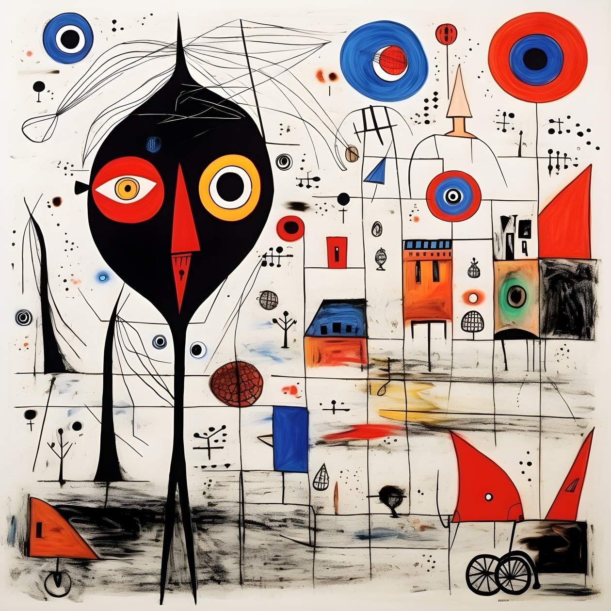 Surrealistische illustraties van Joan Miró 2 door Kurt Heppke