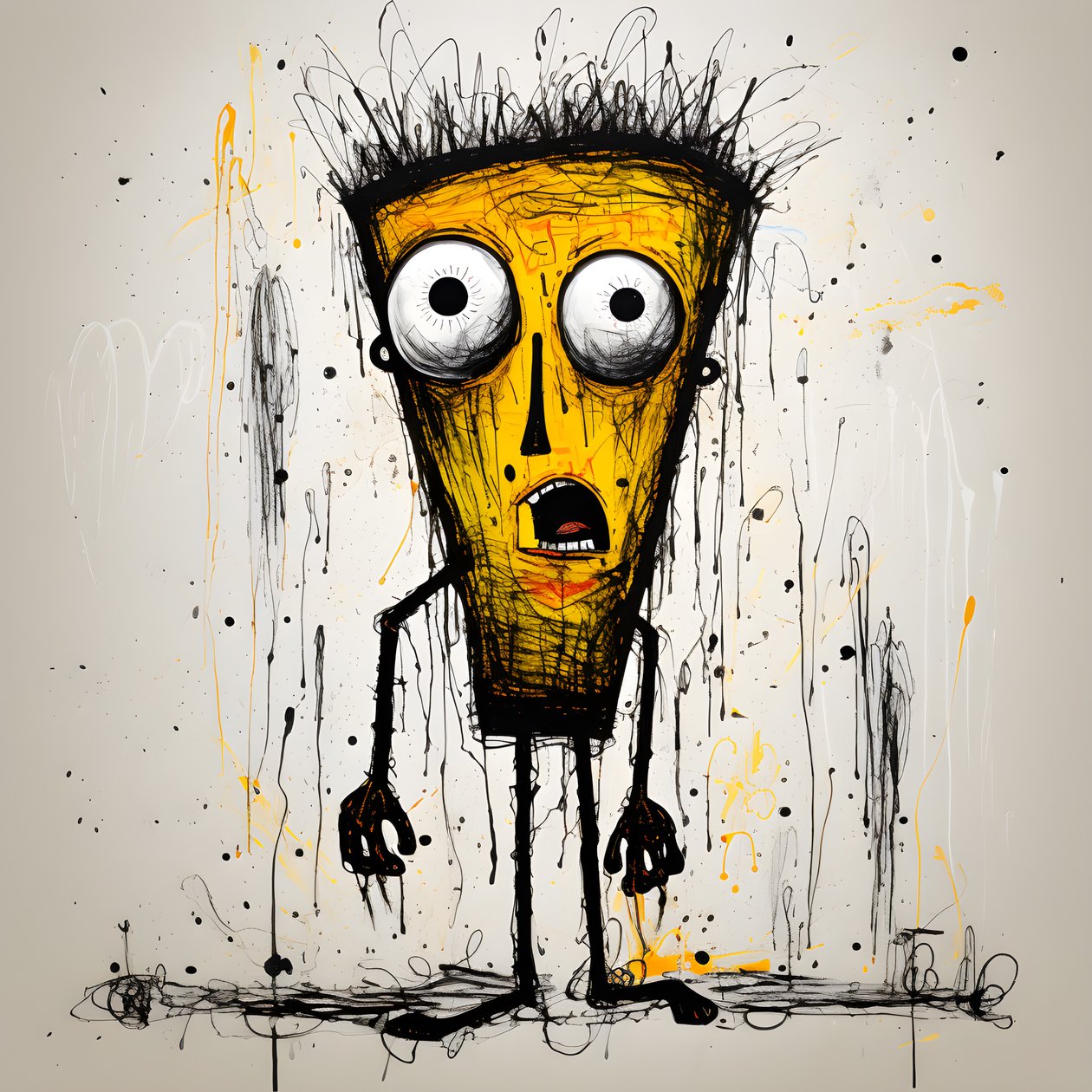 gele cartoonfiguur 1 door Kurt Heppke