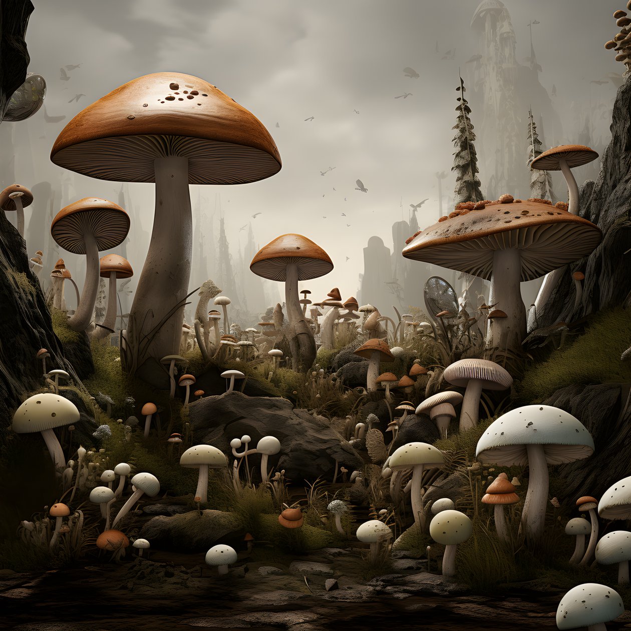 veel veel paddenstoelen door Kurt Heppke