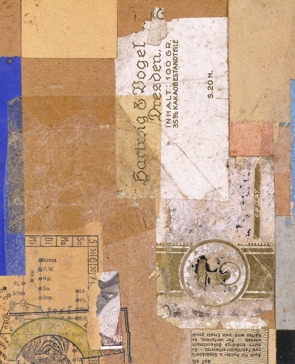 Zonder titel door Kurt Schwitters