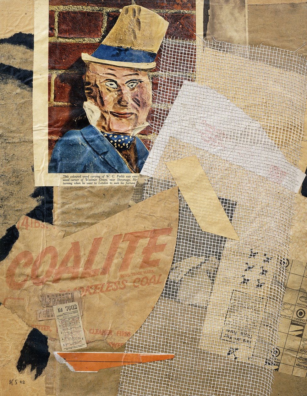 W.C. Fields door Kurt Schwitters