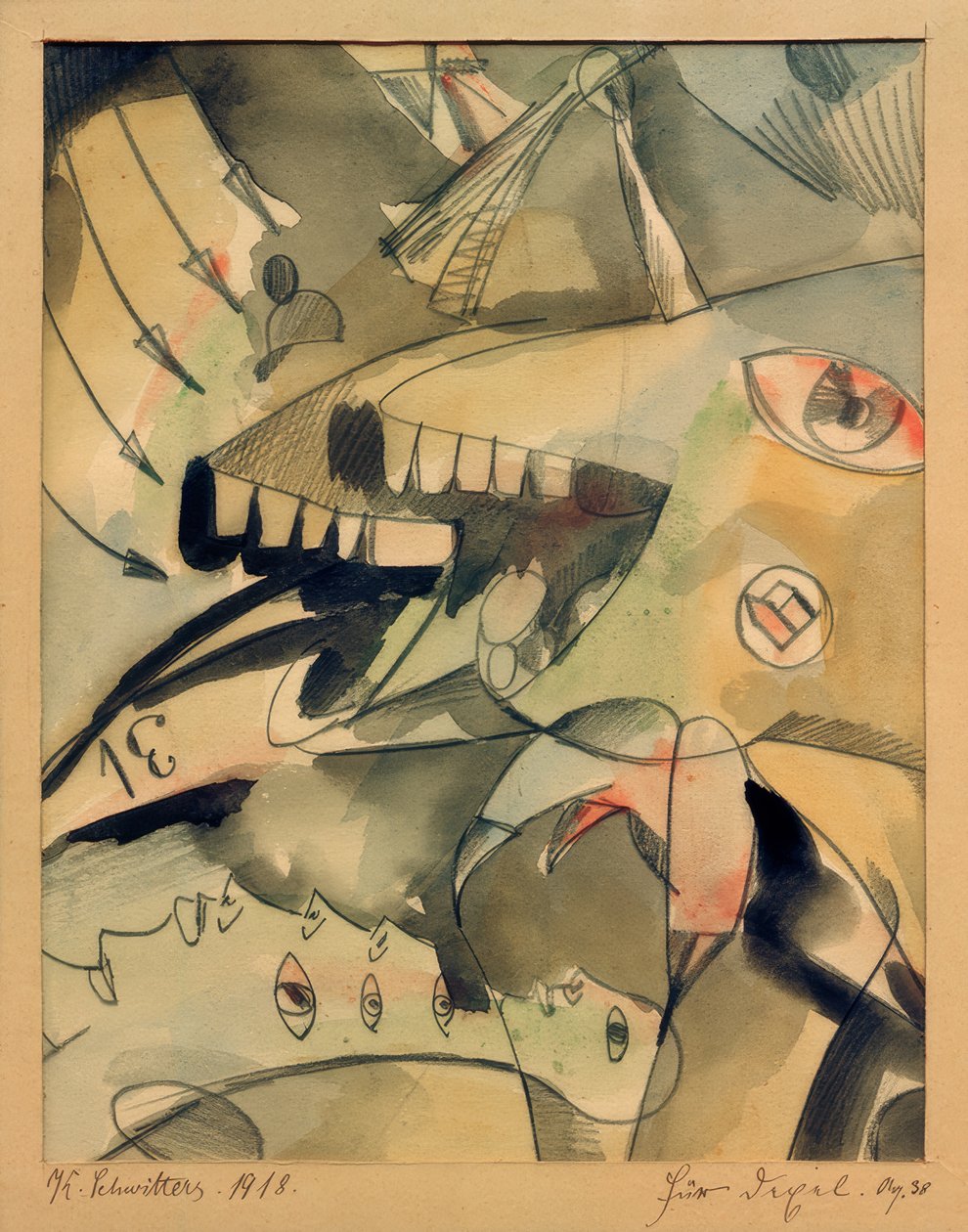 voor Dexel. Aq 38 door Kurt Schwitters