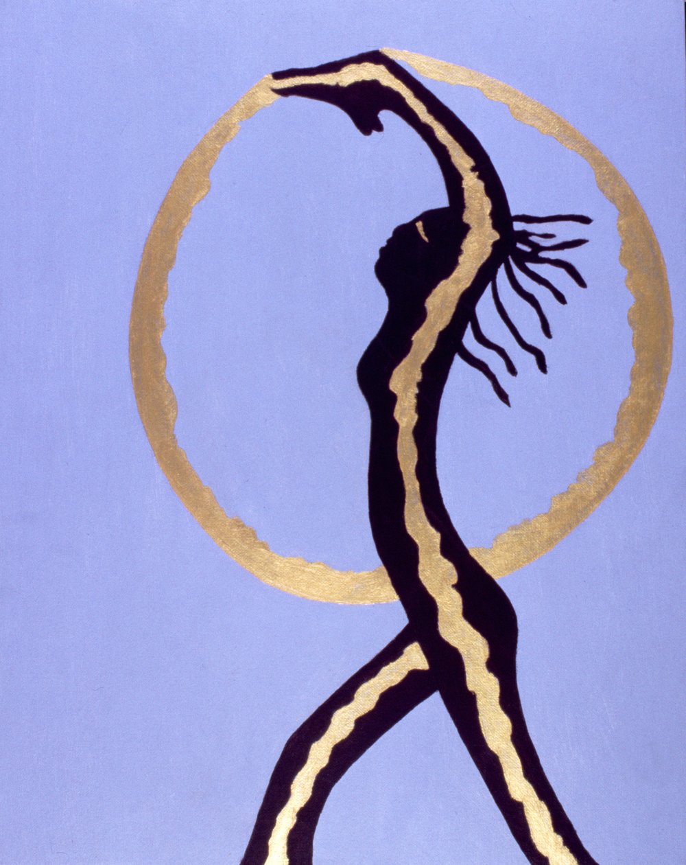 In Beweging, 2005 (acryl op doek) door Kurtis L. Miller