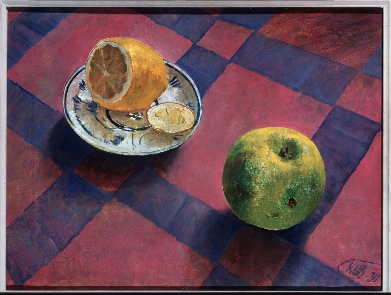 Appel en citroen door Kuzma Sergeevich Petrov Vodkin