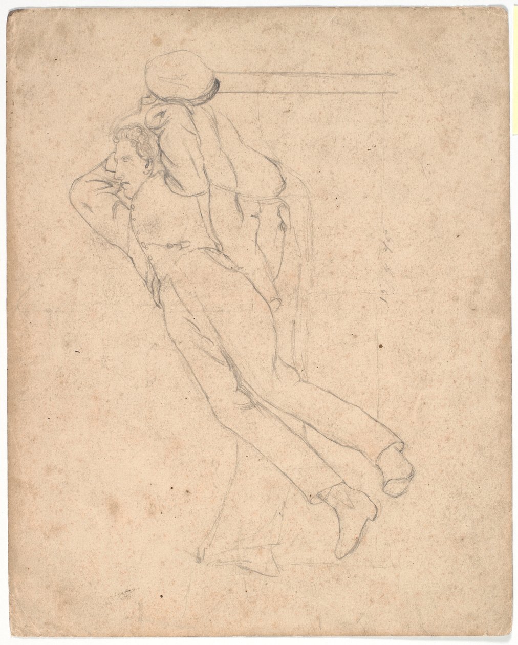 Slapende man op een sofa door Laurits Andersen Ring