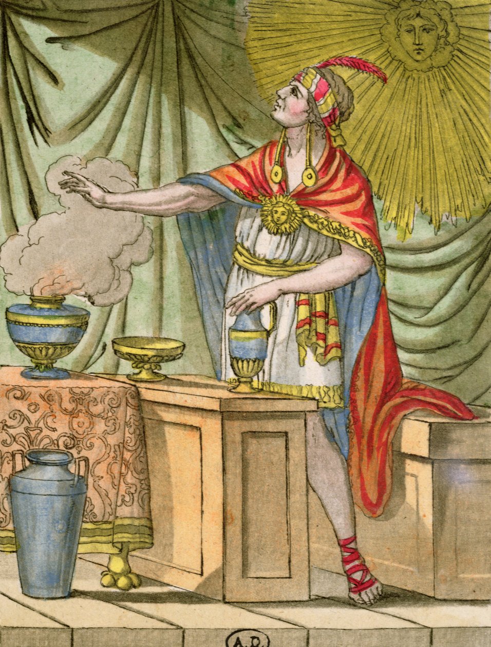 Oude Peruaanse Priester, uit 