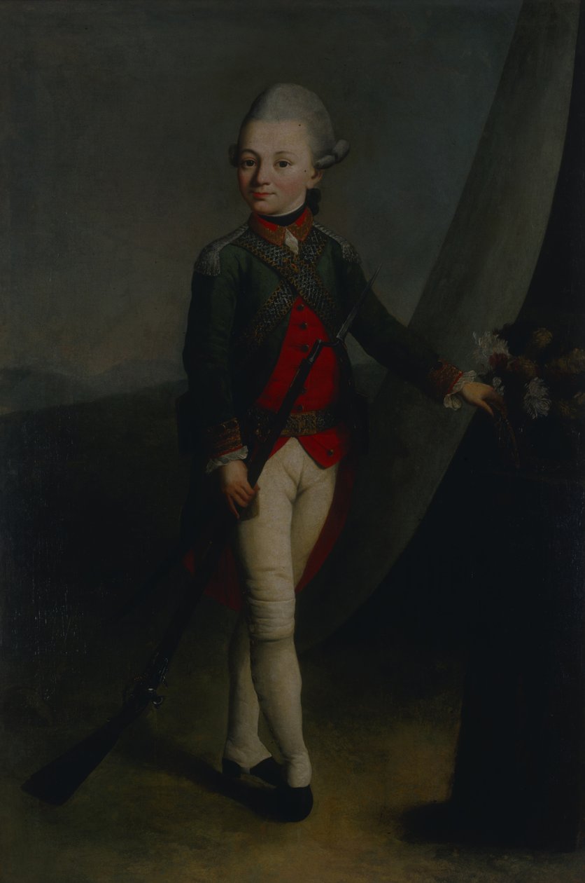 Portret van Pyotr Alexeyevich Turchaninov 1769-1815, 1777 door L.S. Stanishchevsky