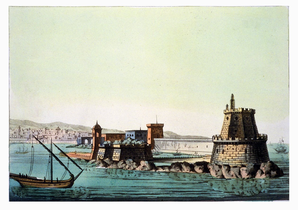 De haven en pier van Algiers, plaat 69 uit 