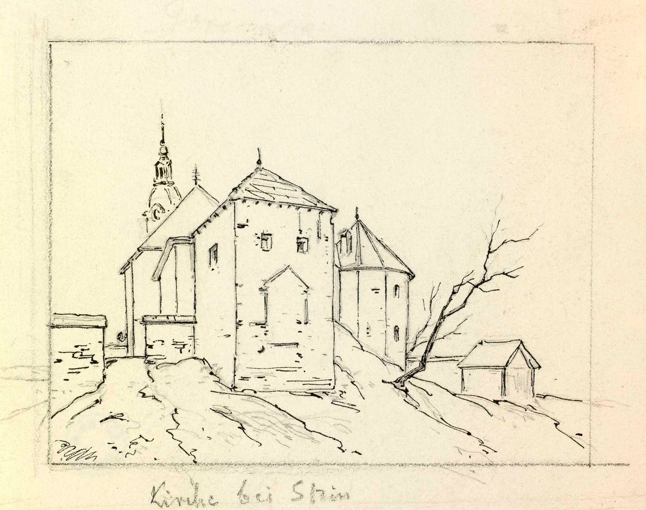 Kerk van Sint Jacobus de Oudere in Kamnik door Ladislav Benesch