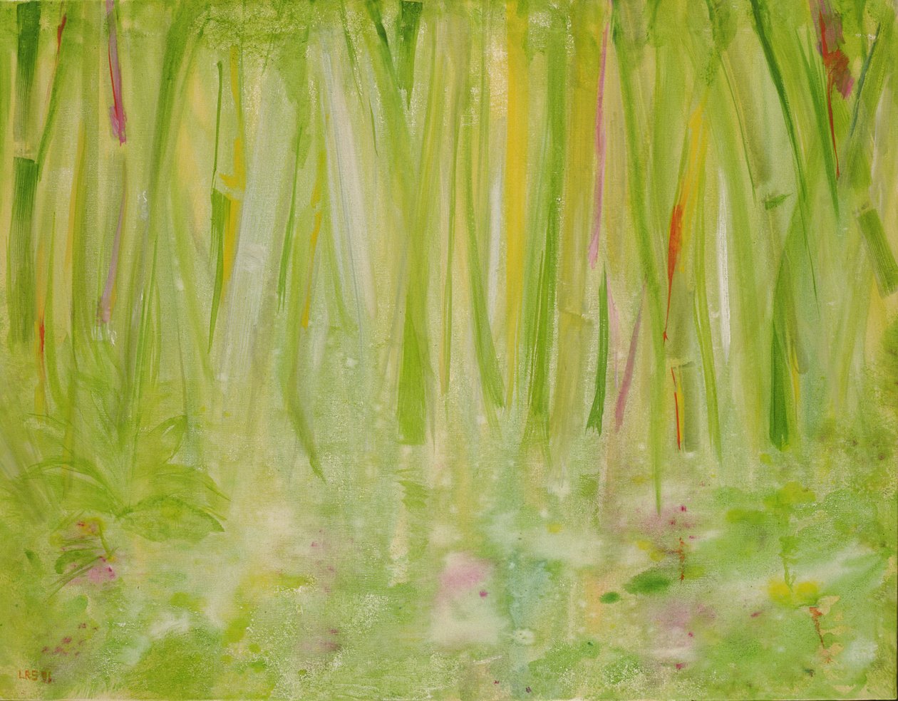 Impressie van het regenwoud, 1991 door Laila Shawa