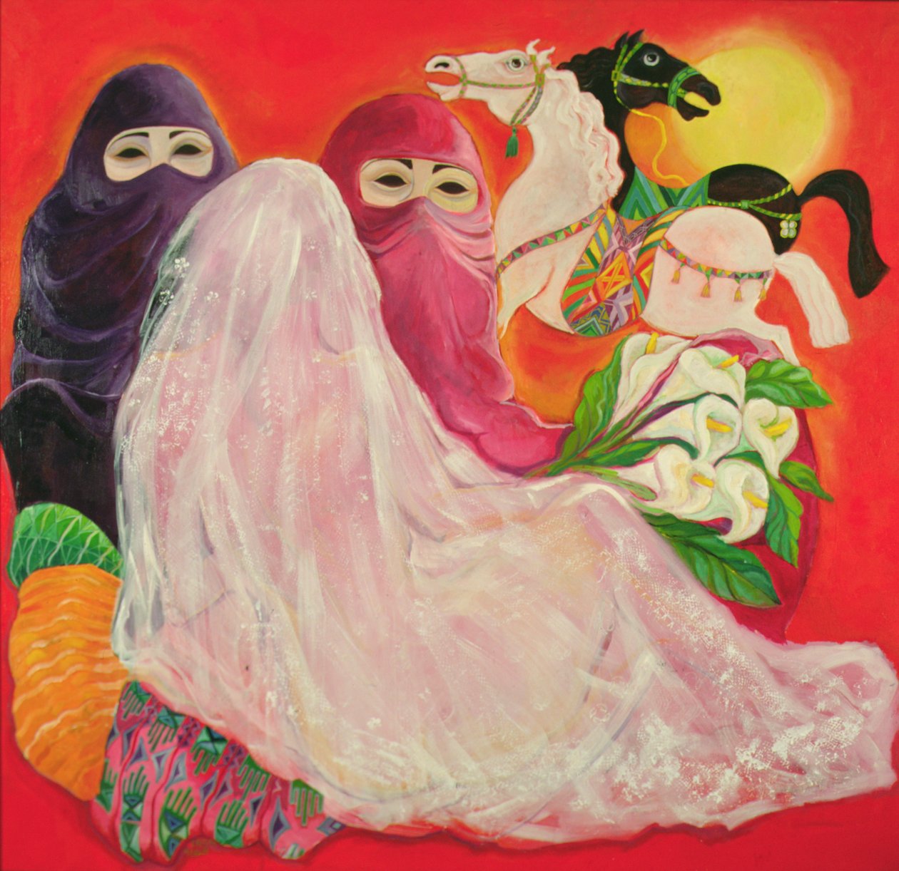 Woestijnbruid door Laila (Contemporary Artist) Shawa