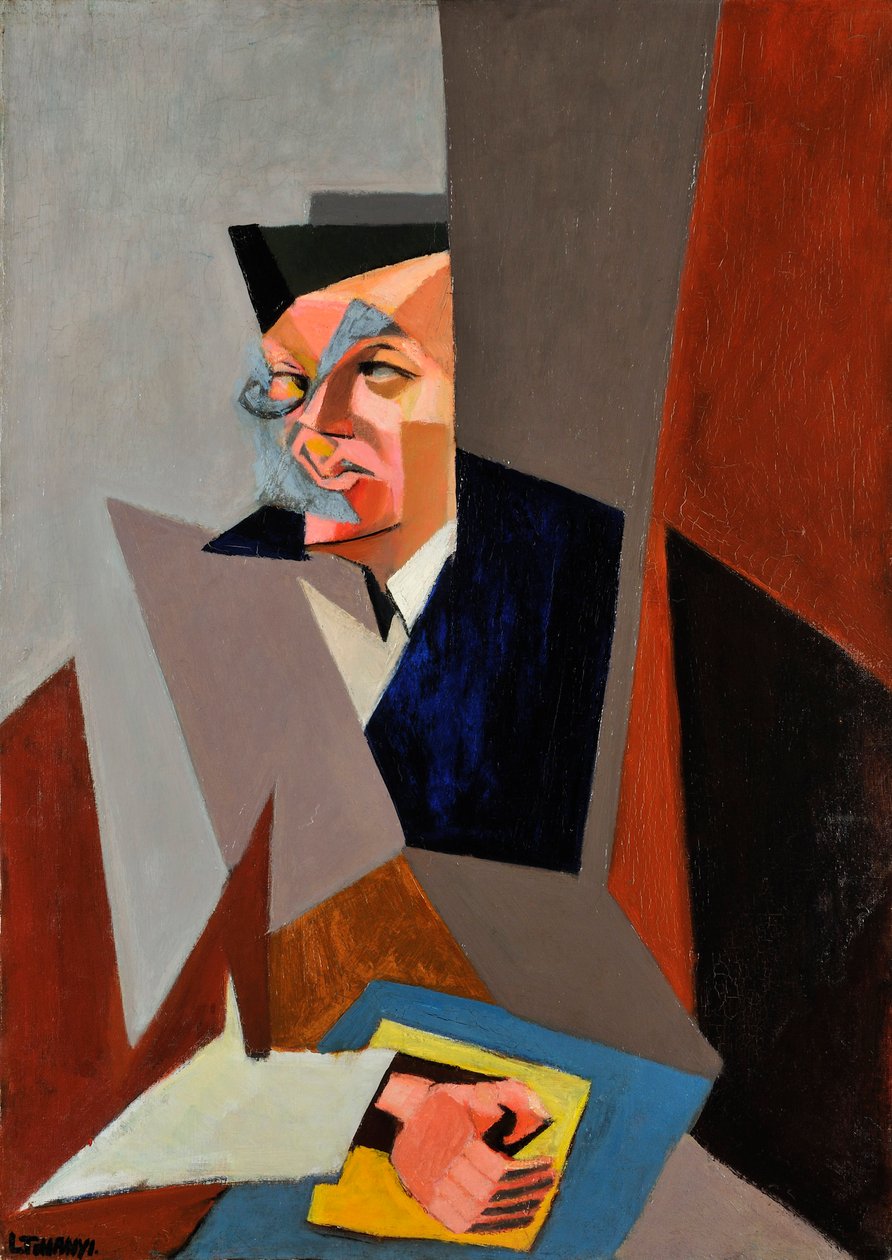 Portret van Tristan Tzara (1896-1963) door Lajos Tihanyi