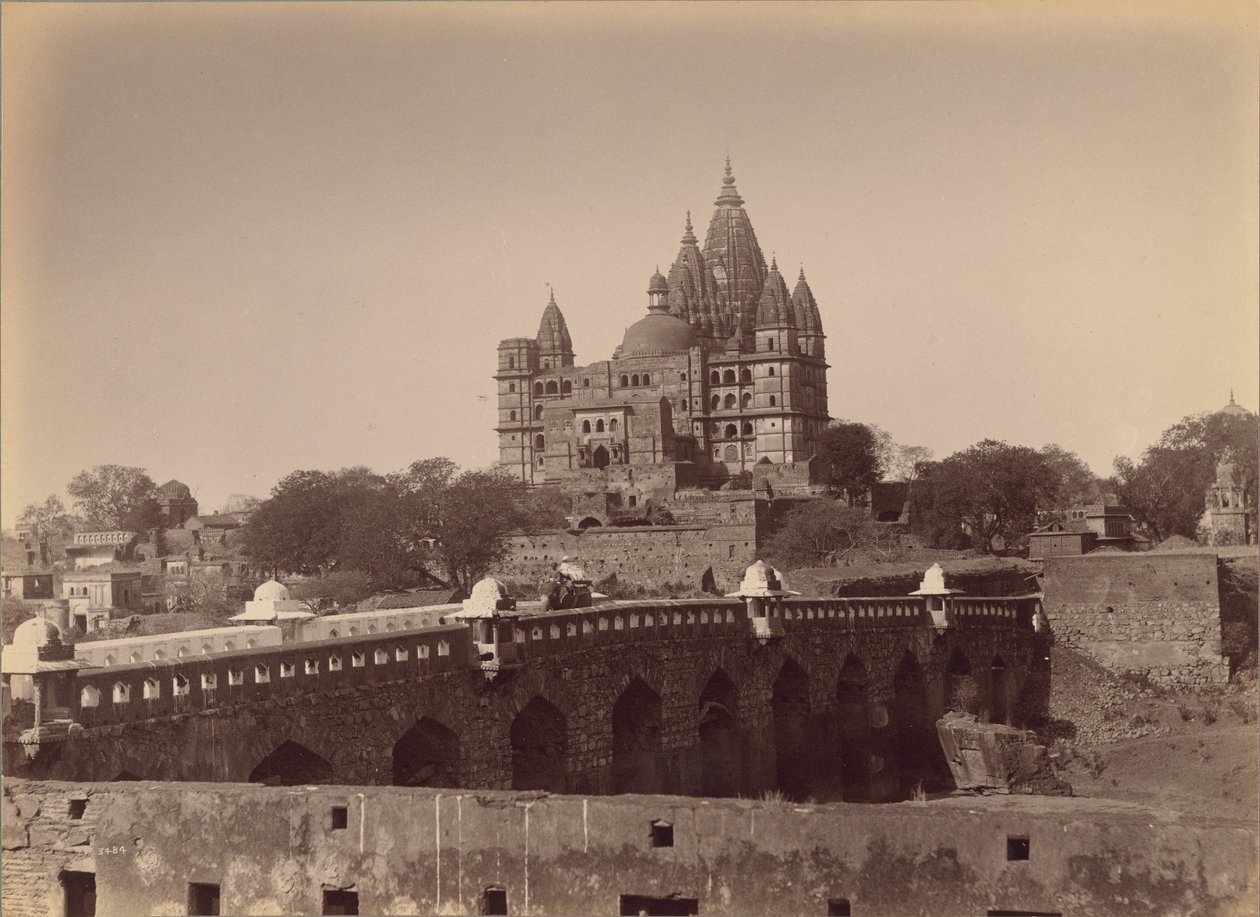 De Grote Tempel van Fort, Orcha [sic] door Lala Deen Dayal