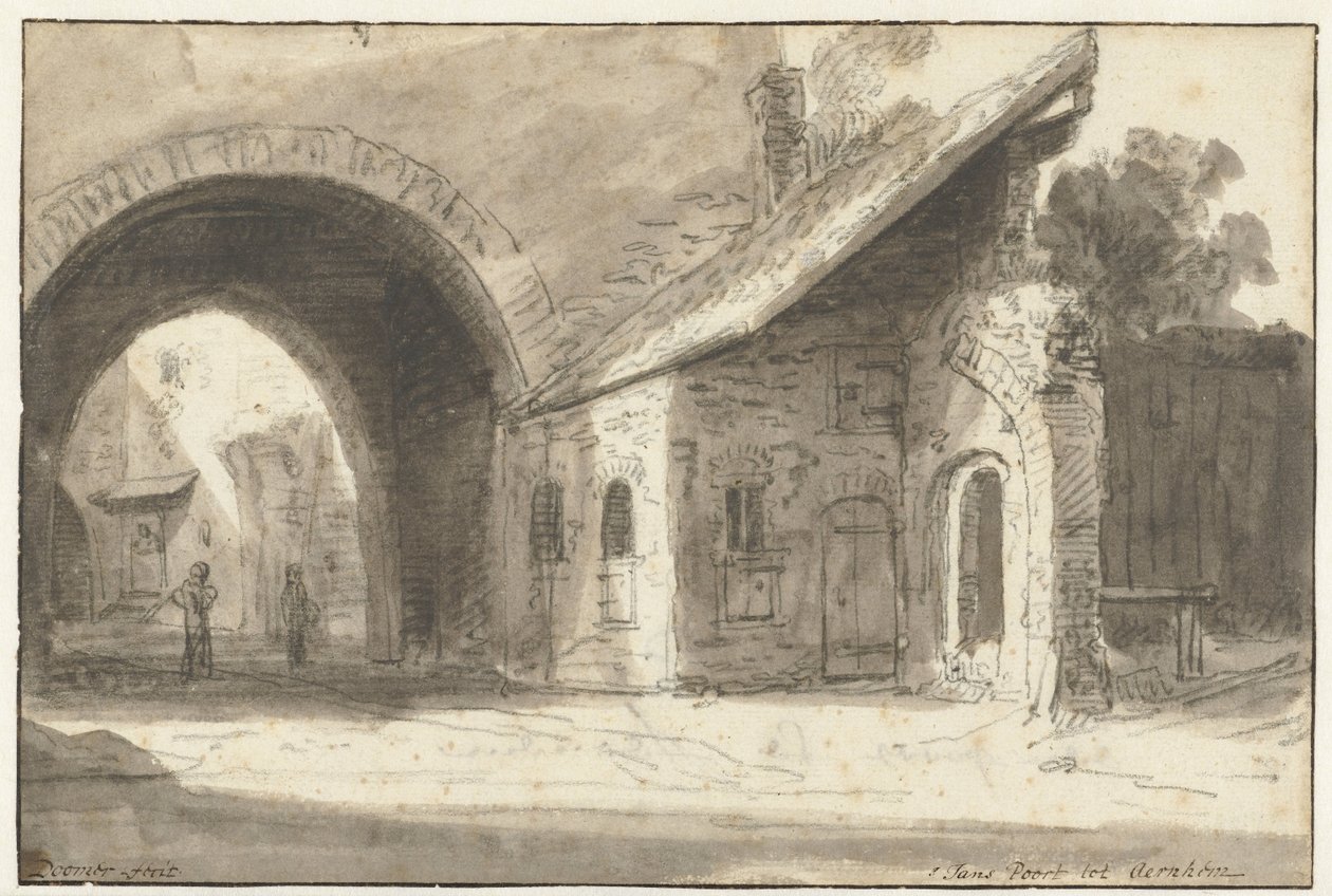 St. Janspoort te Arnhem door Lambert Doomer