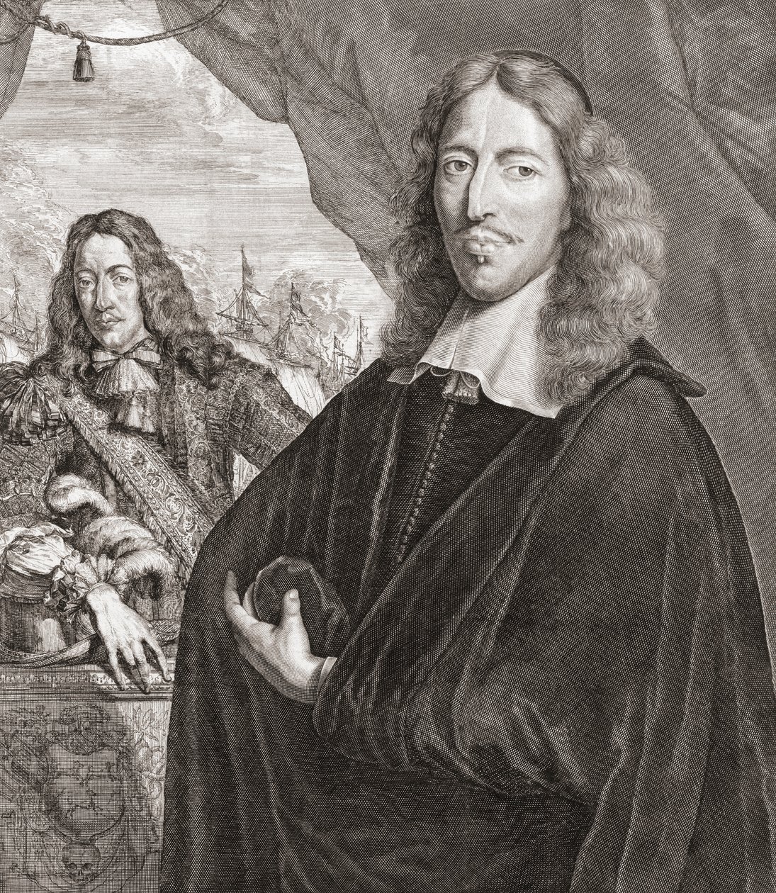 Johan de Witt alias Jan de Witt (rechts) en zijn broer Cornelis de Witt door Lambert de Visscher
