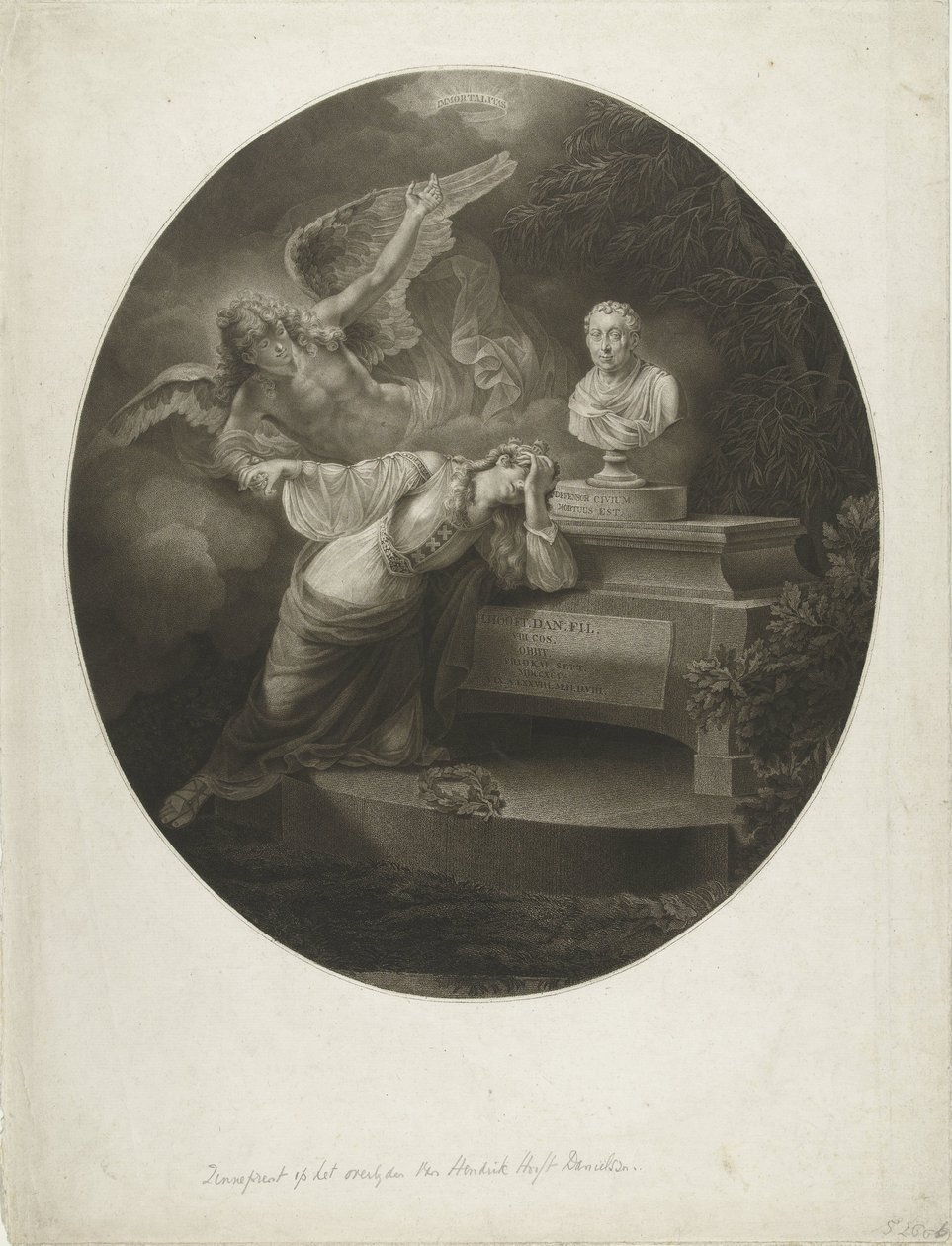Memorieprent voor Hendrik Hooft Daniëlsz. door Lambertus Antonius Claessens