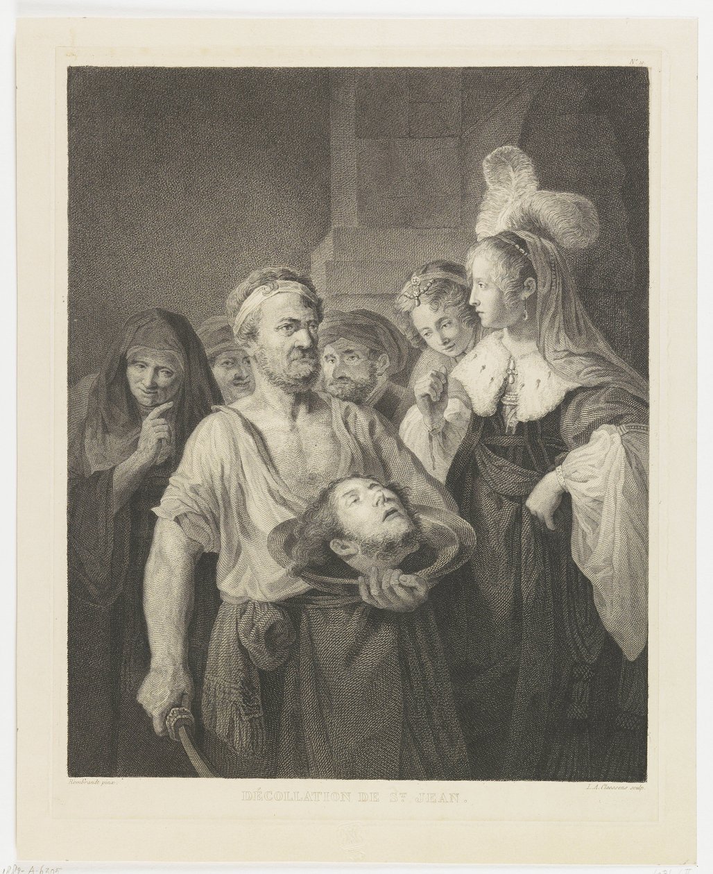 Salome ontvangt het hoofd van Johannes de Doper door Lambertus Antonius Claessens